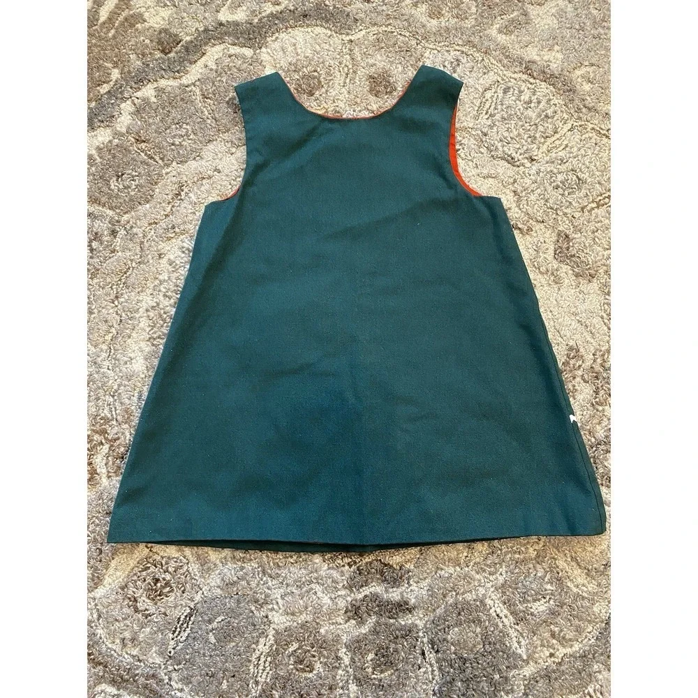 VTG Choc Soup Girls 2T Spelling Green School Bee Jumper Prairie Cottage Core